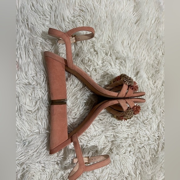 Loeffler Randall Layla suede Pom-Pom Sandal - size 6.5 - Picture 6 of 10